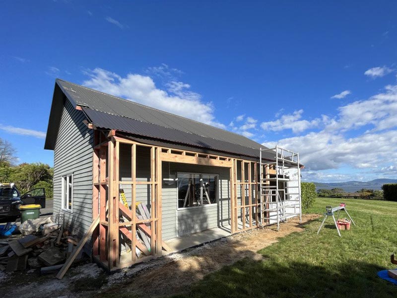 Shed extension project